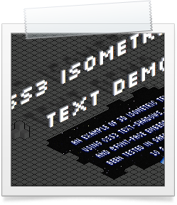 CSS3 Isometric Text Demo