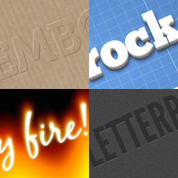 CSS based text effects