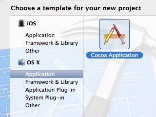 creating a new project in xCode