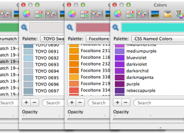 Additional color palettes for the Mac OSX color picker